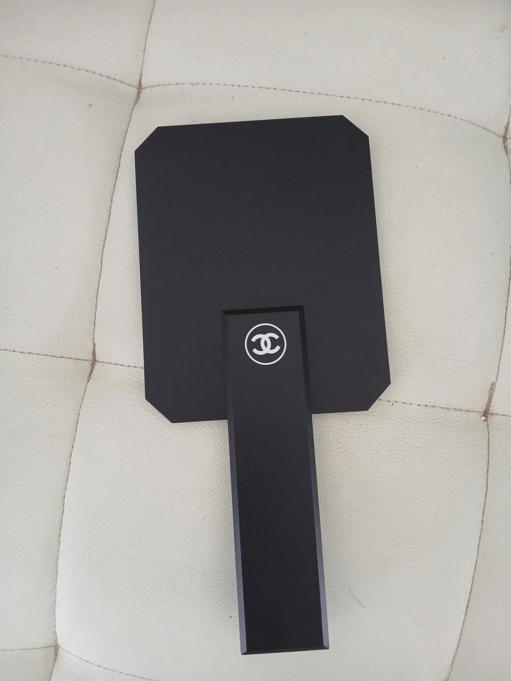 CHANEL Black Hand Mirror